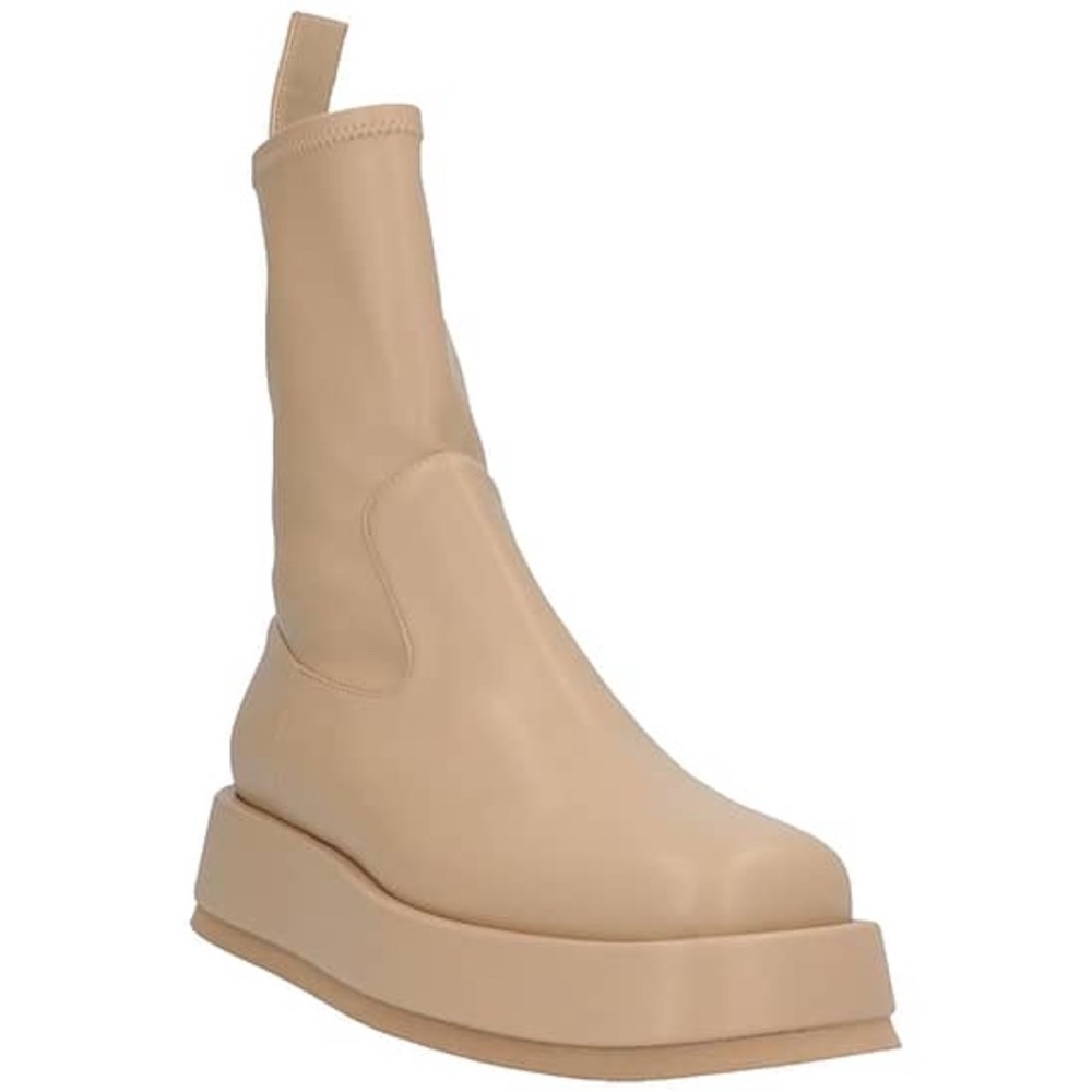 Gia Borghini x RHW Rosie 11 platform ankle boot size 38 in sand